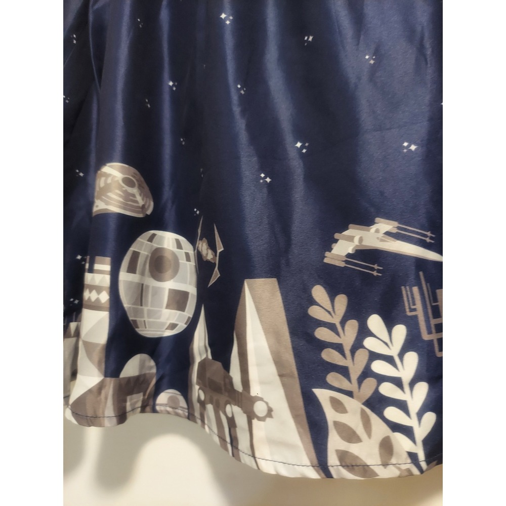 Her Universe Star Wars Disney Parks Border Print Skirt Navy Blue XS New - Picture 2 of 10